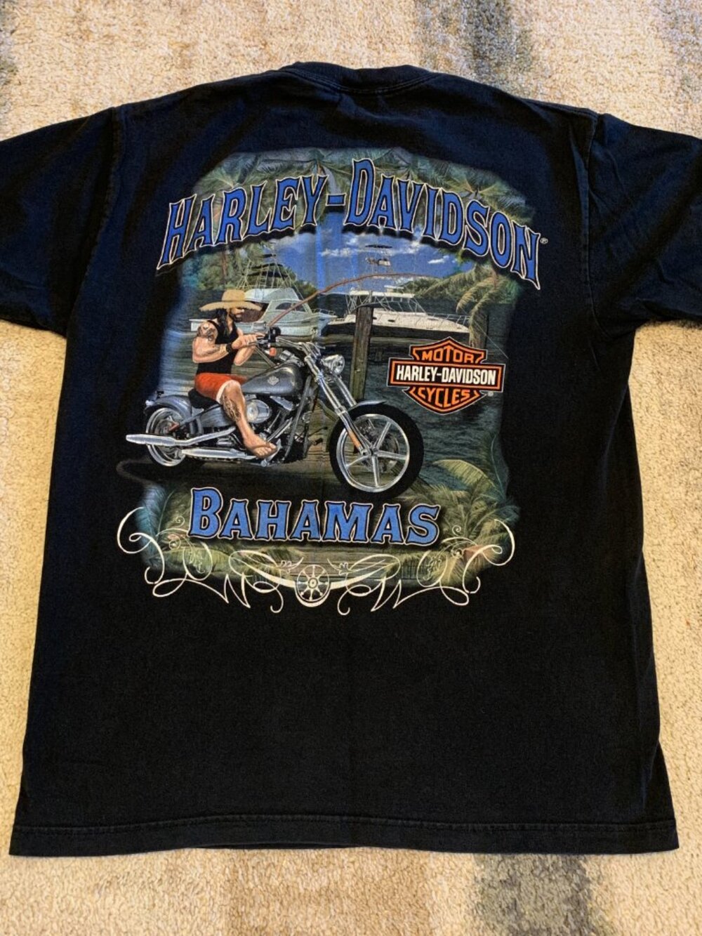 Bahamas Harley Davidson Tee Shirt Medium